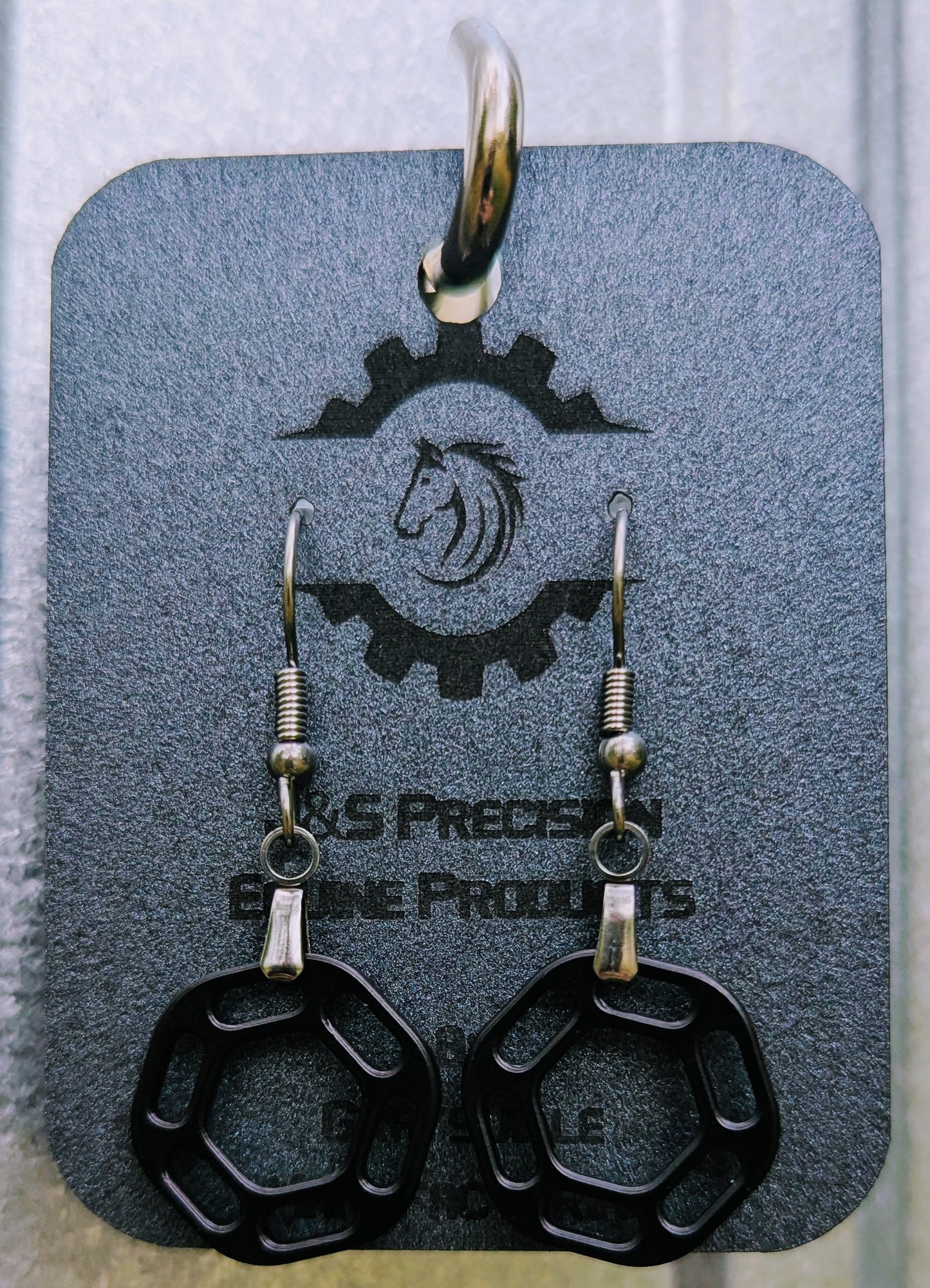 J&S Hex Hackamore Earrings
